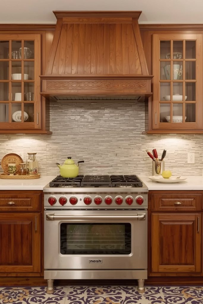 North Indian Kitchen Decor with Rich Finishes