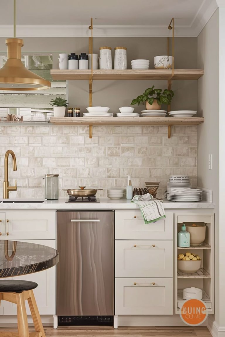 Open Kitchen Shelf Ideas for an Airy Look