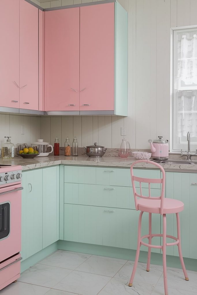 Open Shelving with White and Wood