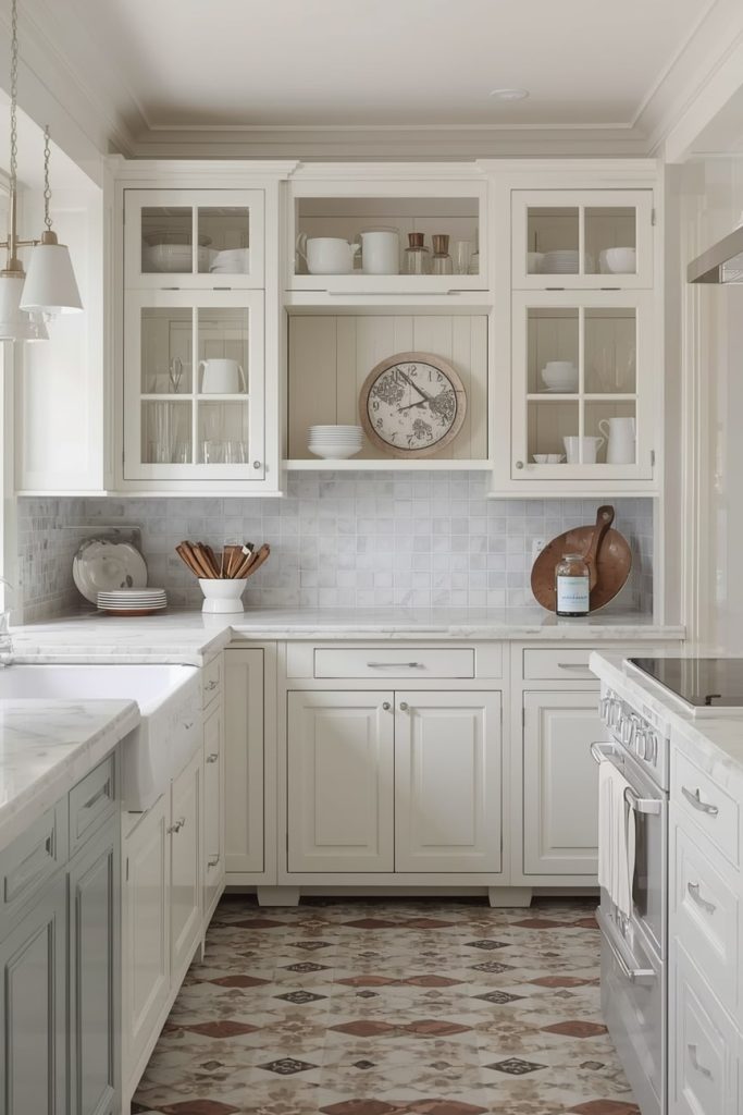 Parisian Vintage Kitchen Ideas in Smaller Spaces