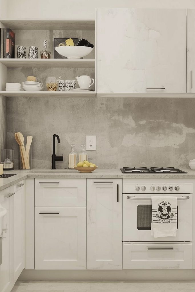 Polished Concrete Kitchen Countertops