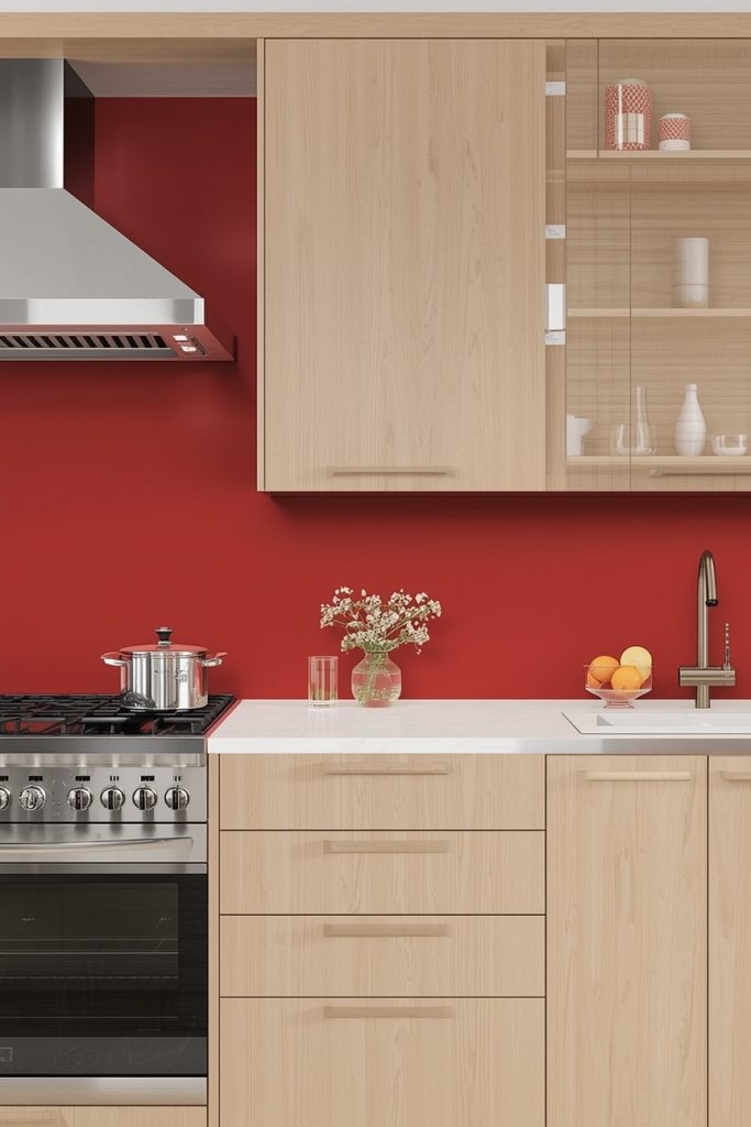 Red Kitchen Wall Colors for a Vibrant Backdrop