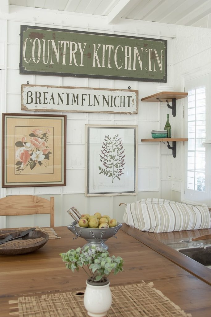 Rustic Country Kitchen with Exposed Wood