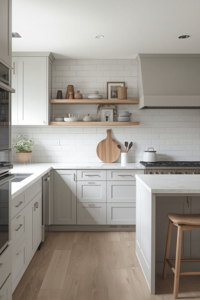 Scandinavian Grey Kitchen with Minimalist Style