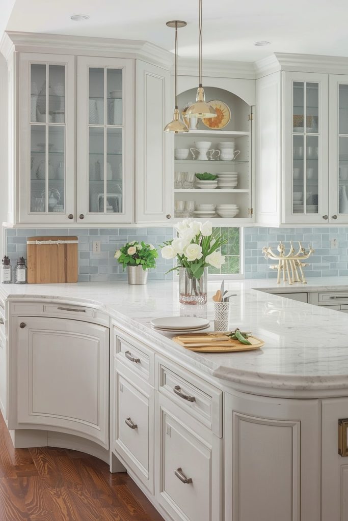 Sculptural Curved Island for a Luxury Statement