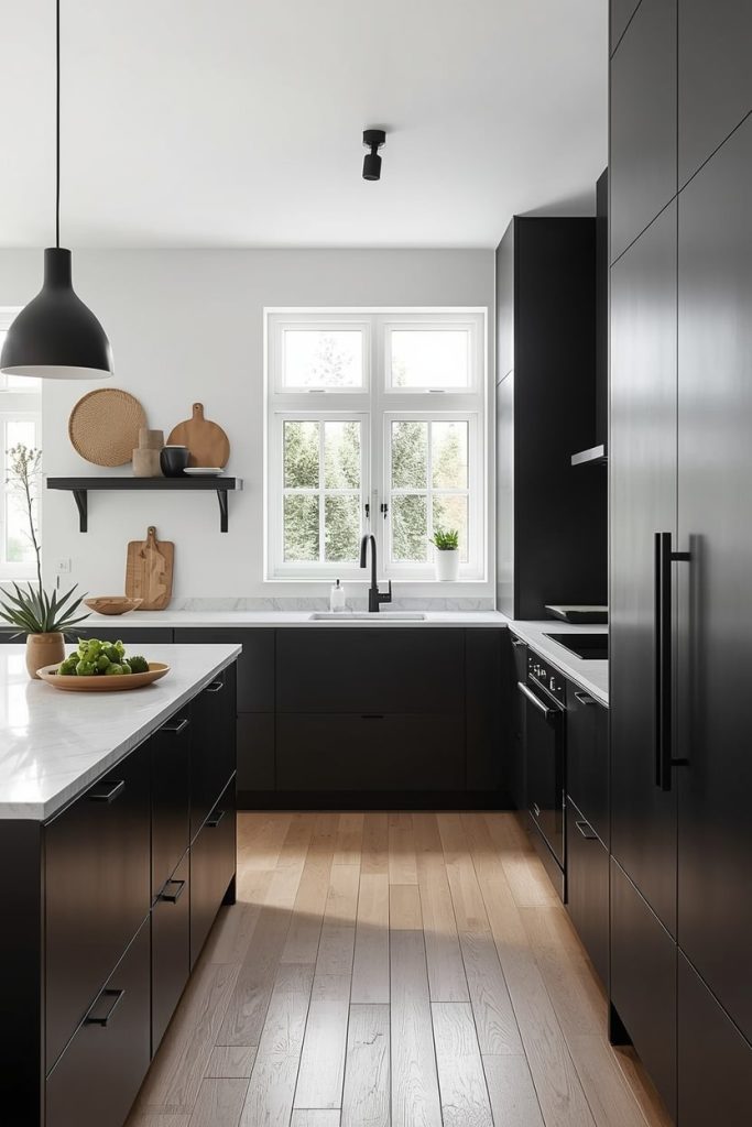 Small Black Kitchen Ideas That Feel Open