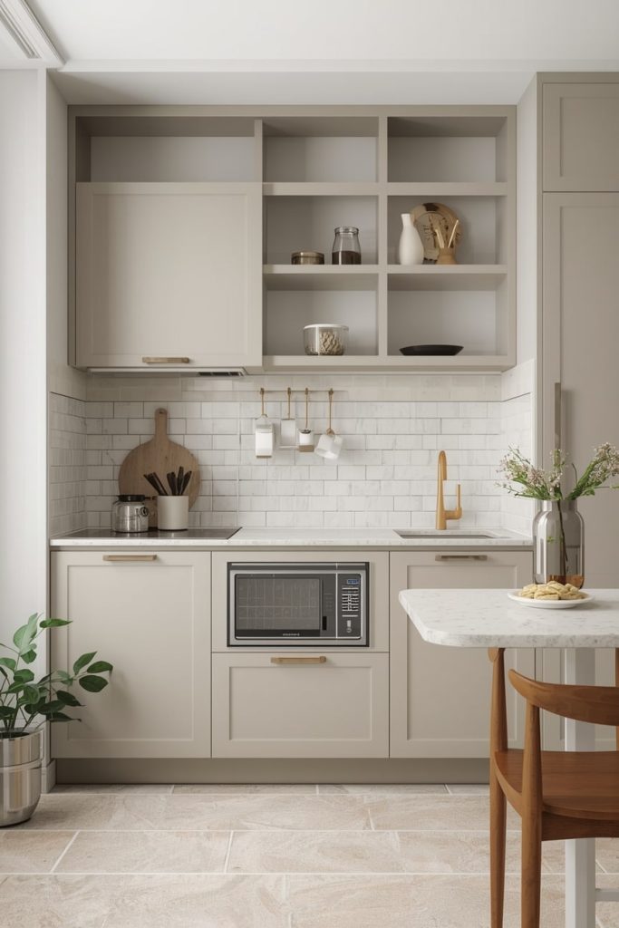 Small Modern Beige Kitchen Ideas