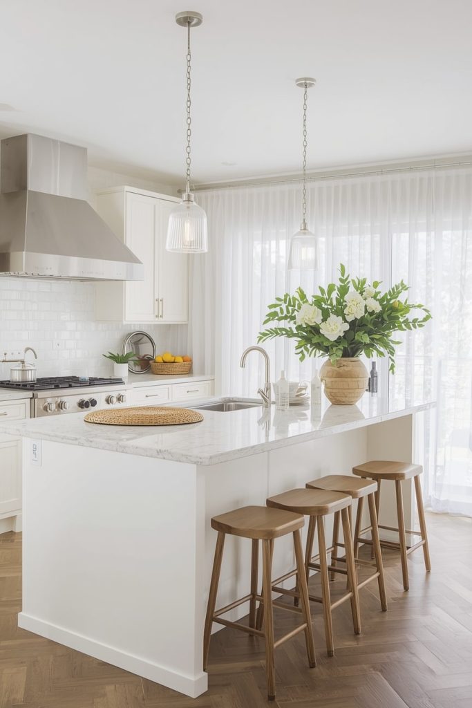 Small U-Shaped Kitchen With Peninsula for a Complete Work Zone-min