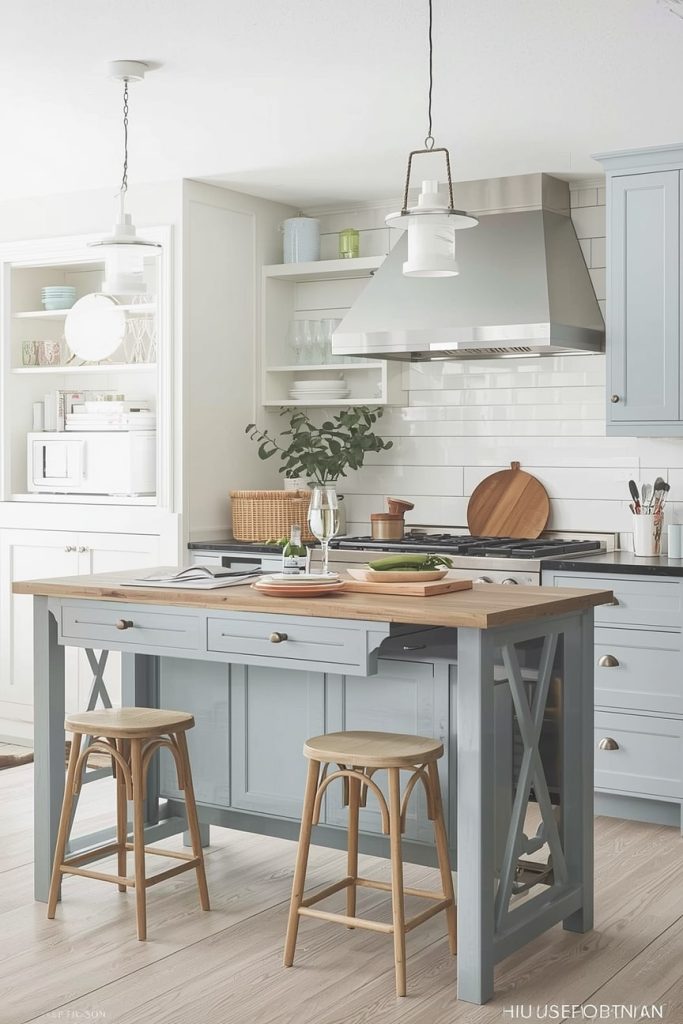 The Butcher Block Mobile Island for Food Prep Lovers