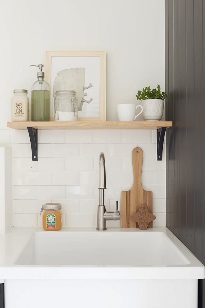 Use Glass Shelves for a Light, Airy Look