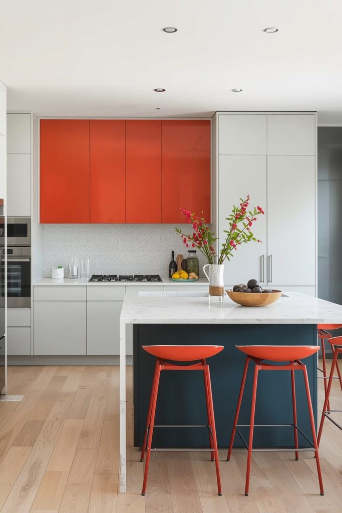 Vibrant Kitchen Decor Using Colorful Accents