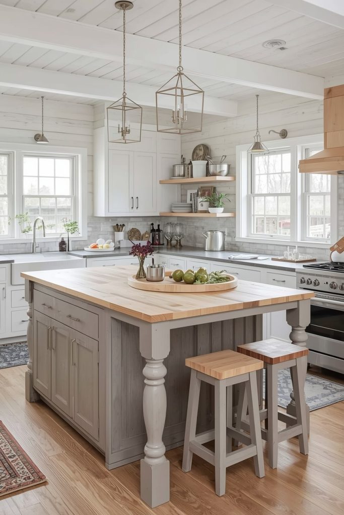 Wooden Barn Kitchen Cabinets