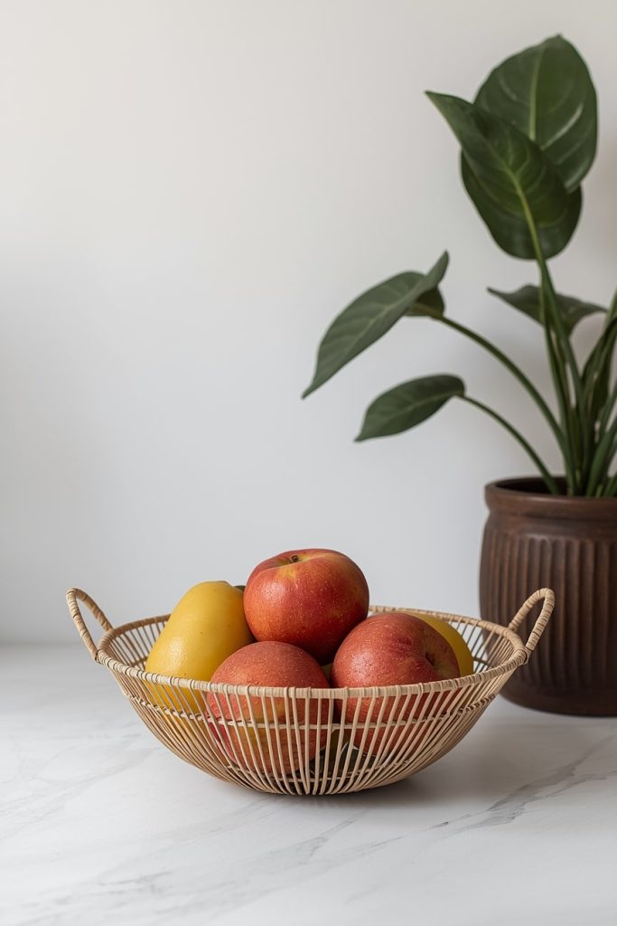 Wooden Fruit Basket Kitchen for Warm, Natural Style-min