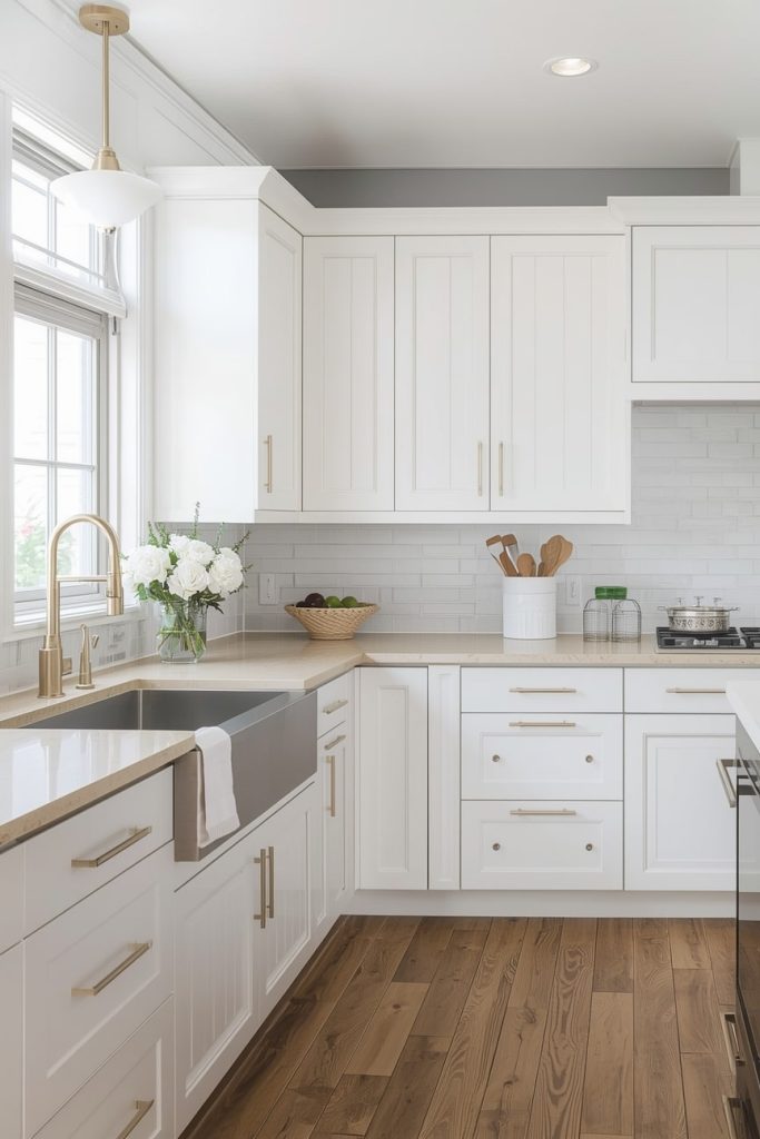 Blue and White Kitchen Cabinet Color Combination