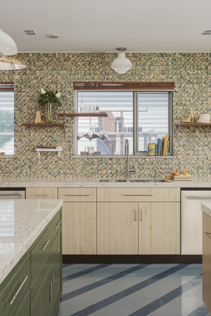 Checkerboard and Vinyl Kitchen Flooring