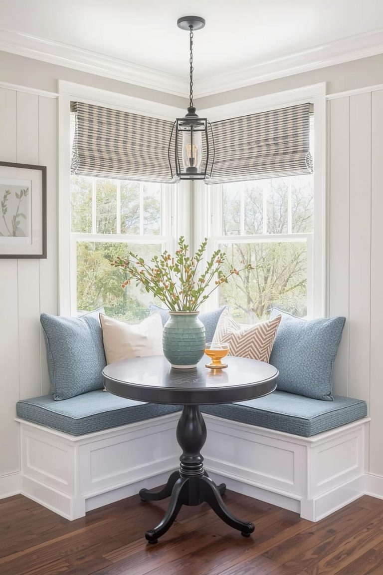 Corner Kitchen Window with Plants for a Fresh Look