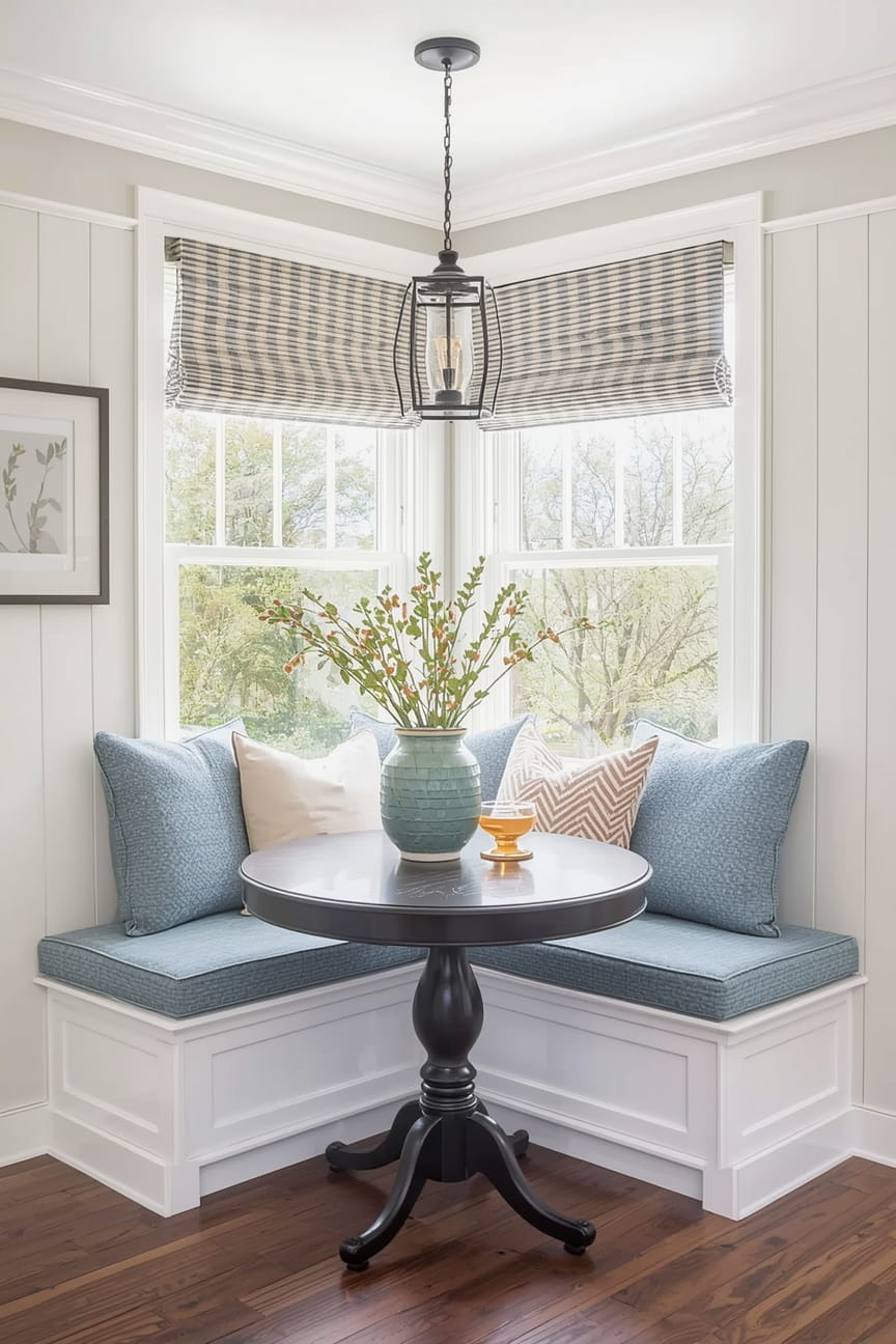 Corner Kitchen Window with Plants for a Fresh Look