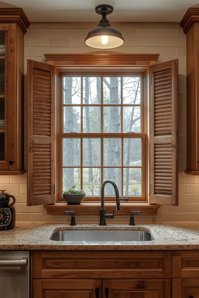 Country Style Kitchen Window Design for Cozy Spaces