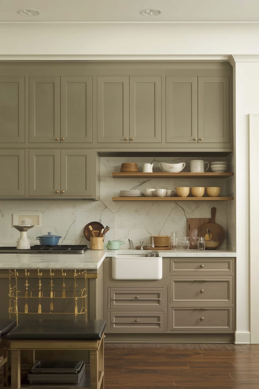 Custom Multi-Level Cabinets