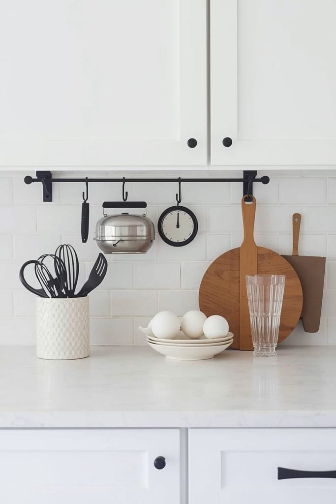 DIY Kitchen Cabinet Side Ideas Using Pegboards