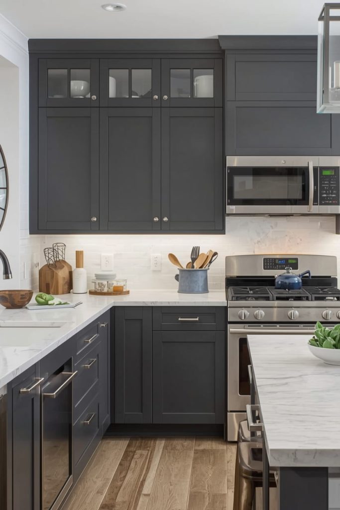 Dark Grey Kitchen Cabinets for a Bold, Modern Statement