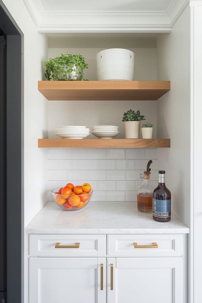 End of Kitchen Cabinet Decor Styling