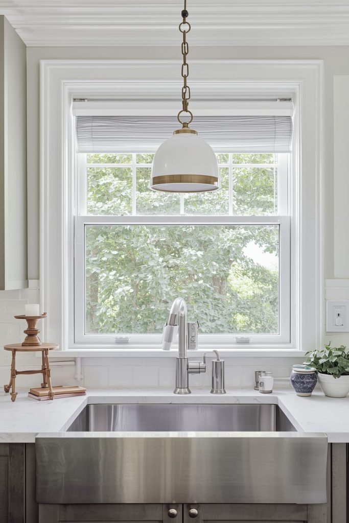 Fabric Blinds for Kitchen Windows