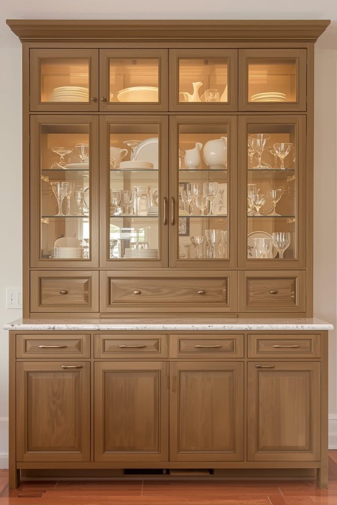 Glass-Front Full Height Cabinets