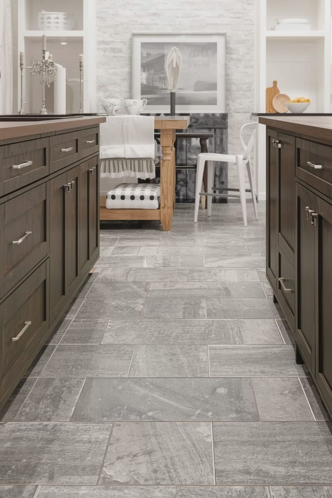  Glossy Gray Kitchen Floor Tiles for a Polished Finish