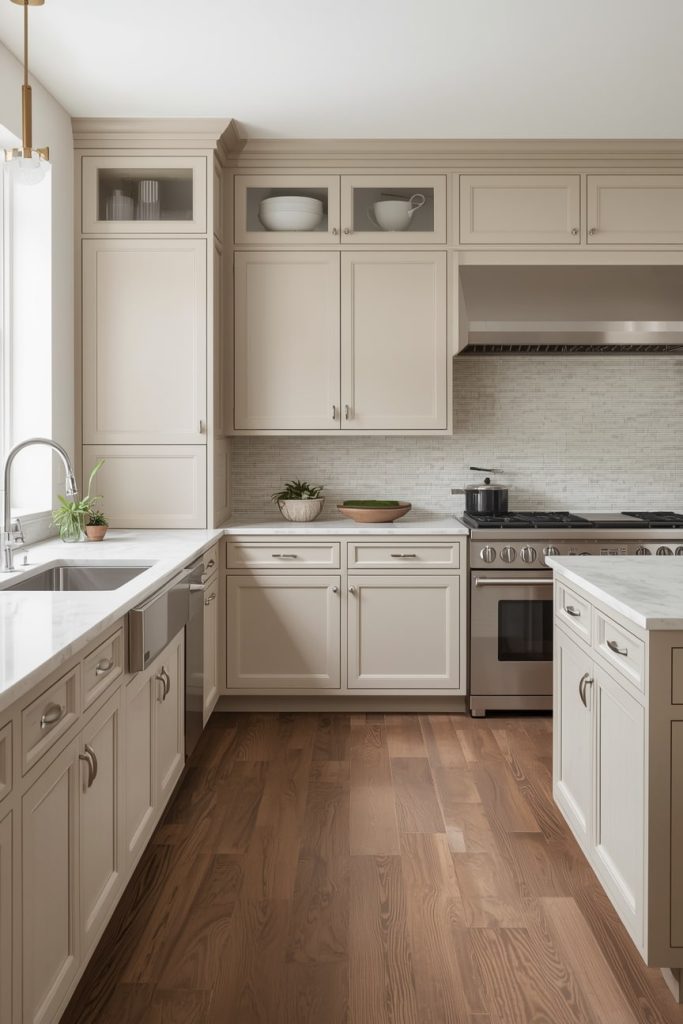  Green Cabinet Colors for Wood Floor Kitchens