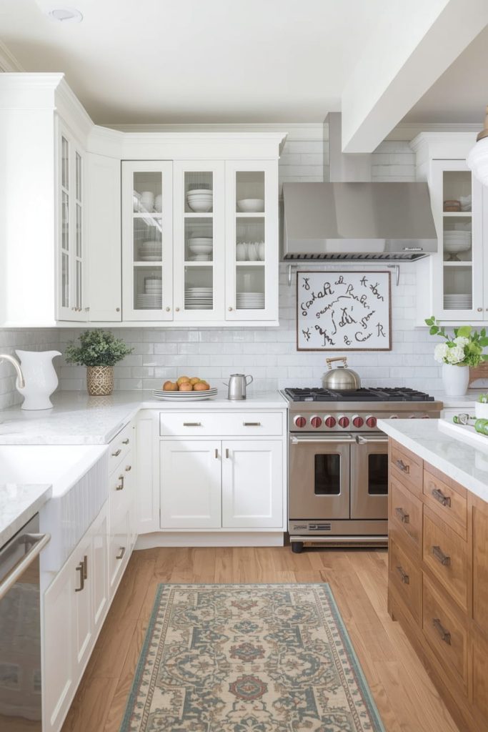 Grey Farmhouse Kitchen Cabinets for a Subtle, Modern Twist