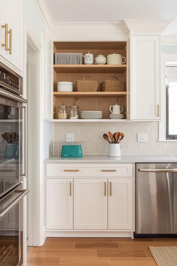 Incorporate Staggered Cabinets in a Walk-In Kitchen