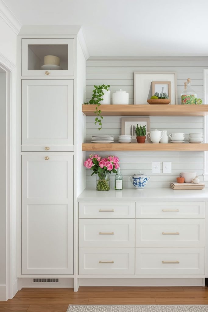 Integrate Staggered Cabinets With Functional Storage