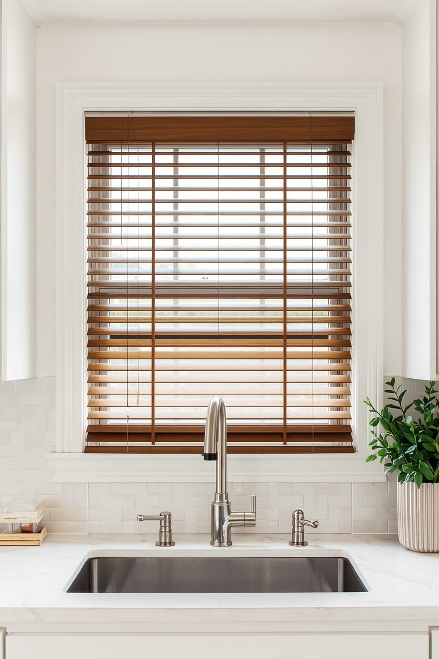 13 Blind Ideas for Kitchen Window That Are Stylish & Practical