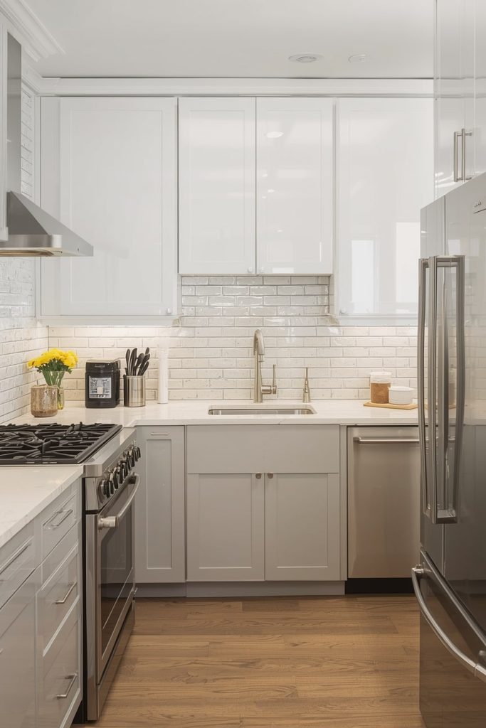 Light Grey Kitchen Cabinets for Small Kitchens