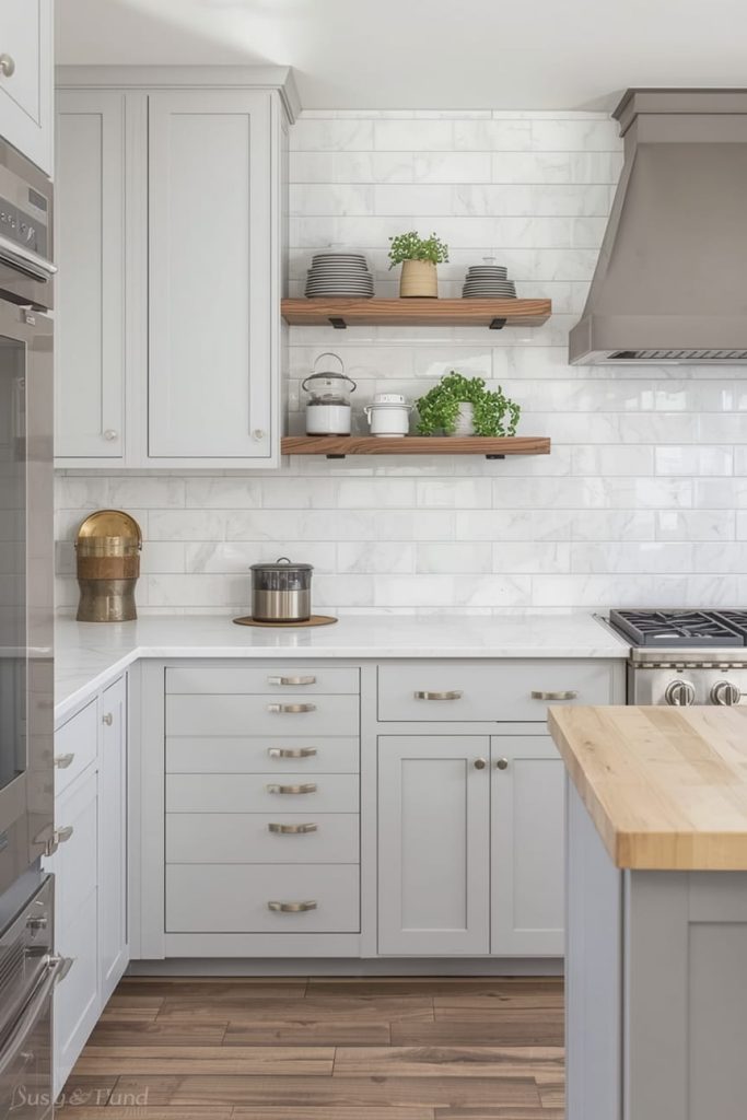 Light Grey Kitchen Cabinets for an Airy, Open Feel