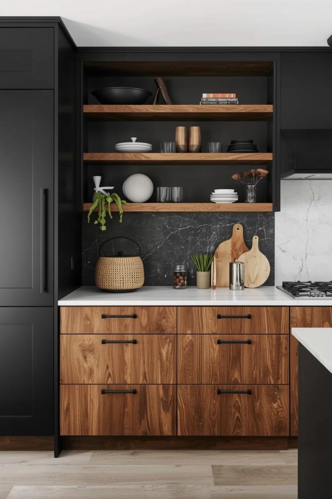 Matte Black Lowers & Brown Uppers