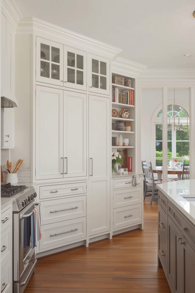 Minimalist Tall Kitchen Cabinet Ideas That Feel Built-In