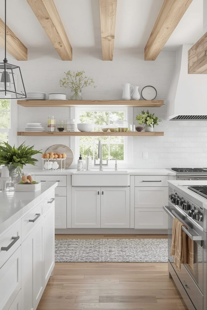 Minimalist White Kitchen Cabinets for a Clean Aesthetic