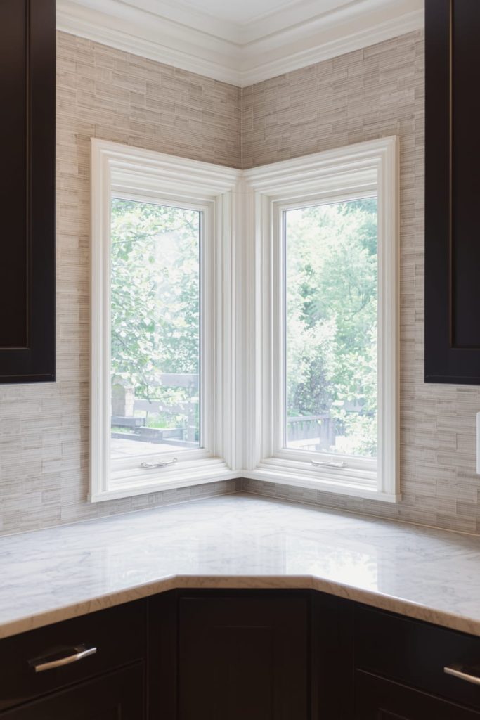 Modern Corner Kitchen Window with Clean Lines
