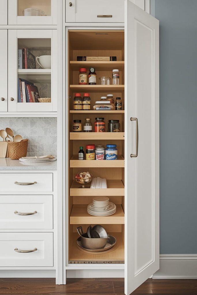 Modern Narrow Kitchen Cabinet Ideas With Minimalist Design