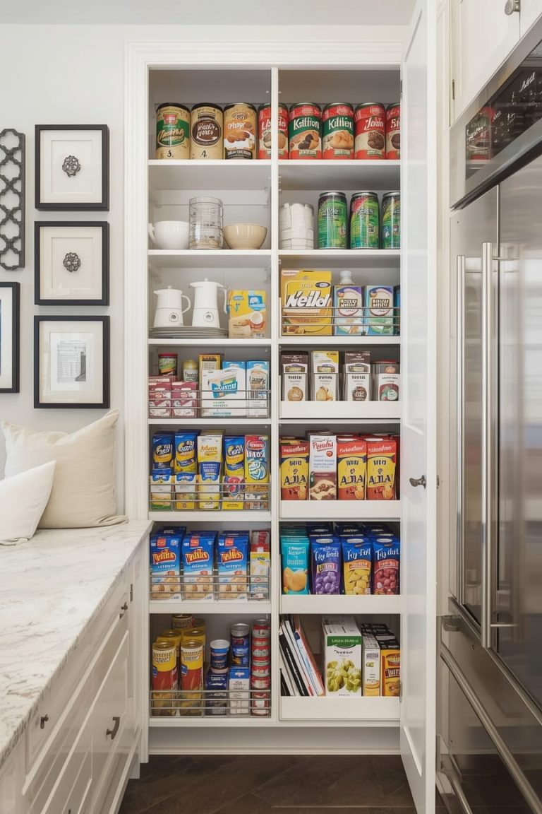 Curated visual reference: Picture Idea: 9 Narrow Kitchen Cabinet Ideas For Smart Space Saving Storage