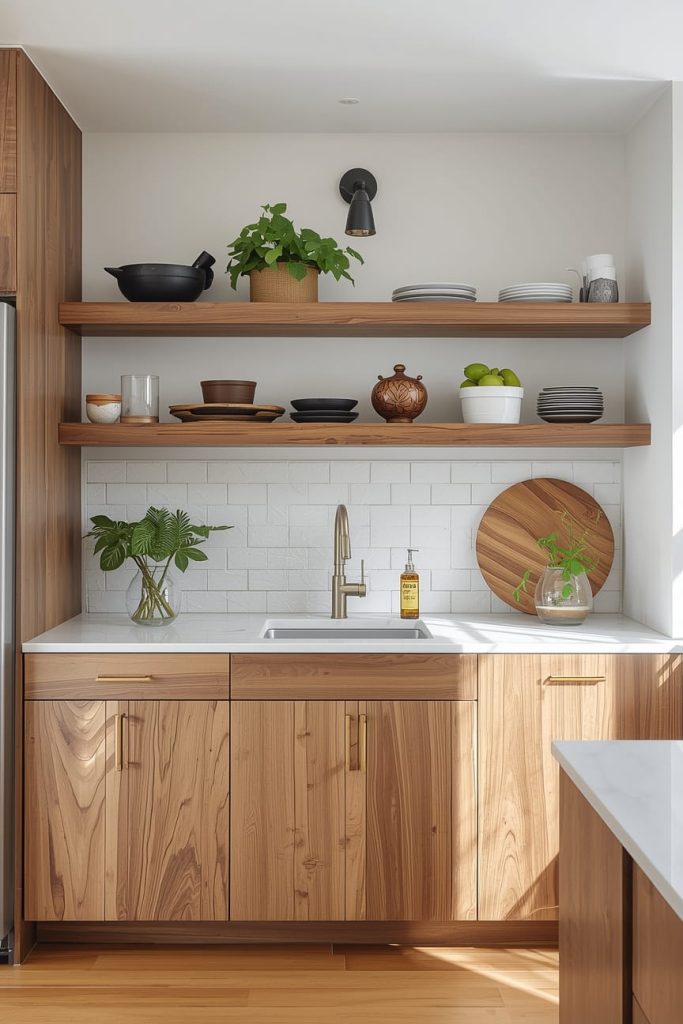 Open Kitchen Cabinets Organization Ideas That Stay Tidy