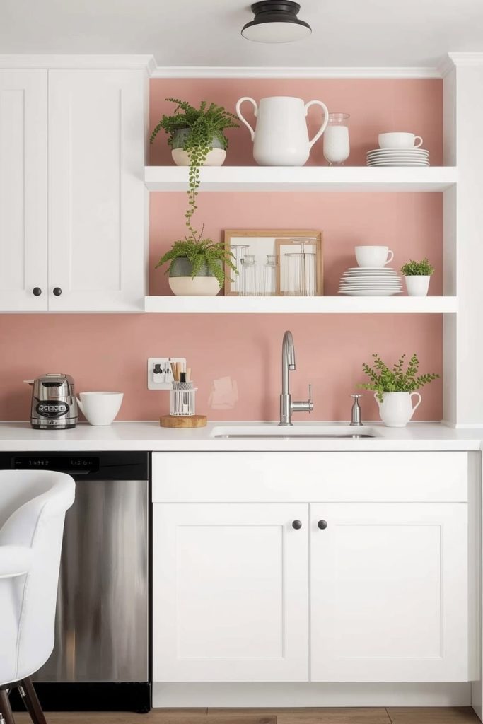  Pink and White Farmhouse Kitchen Blend