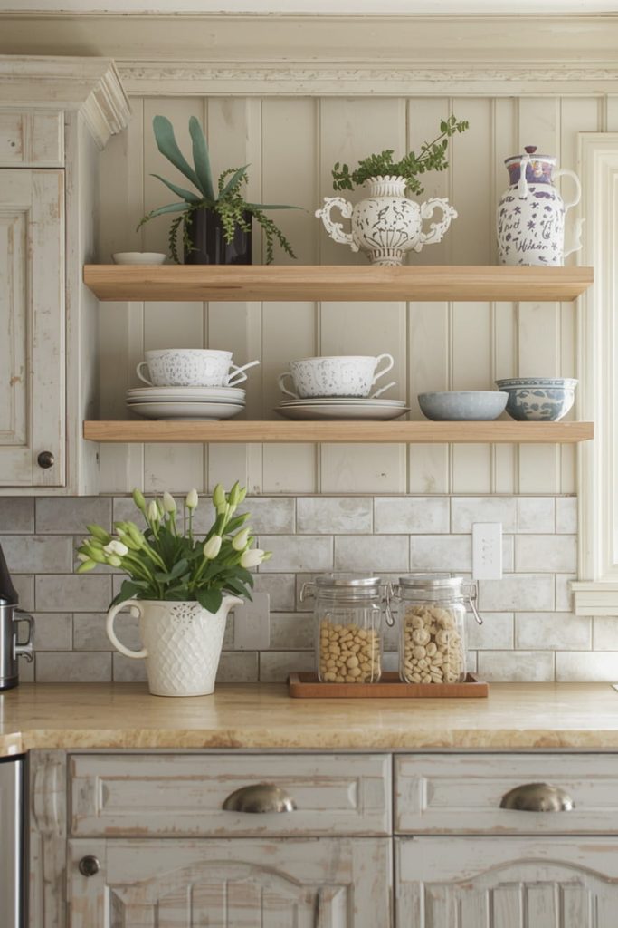 Shaker Farmhouse Kitchen Cabinets for Timeless Simplicity