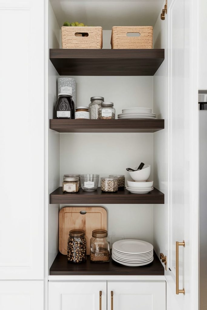 Side-Mounted Shelves with Hooks