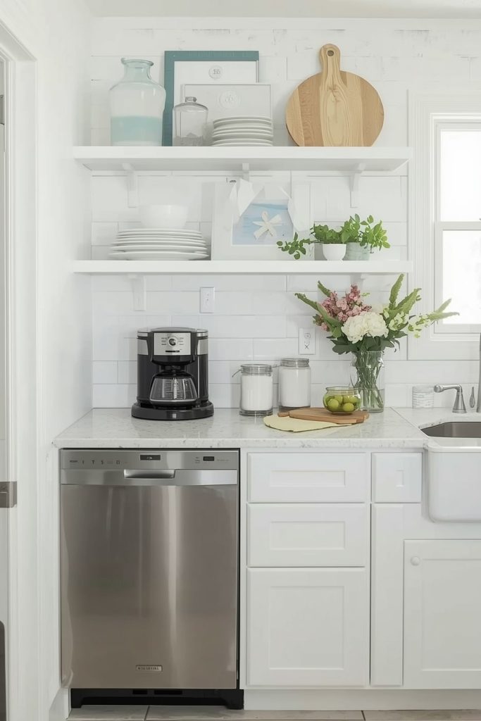 Small Coastal White Kitchen Ideas for Compact Spaces