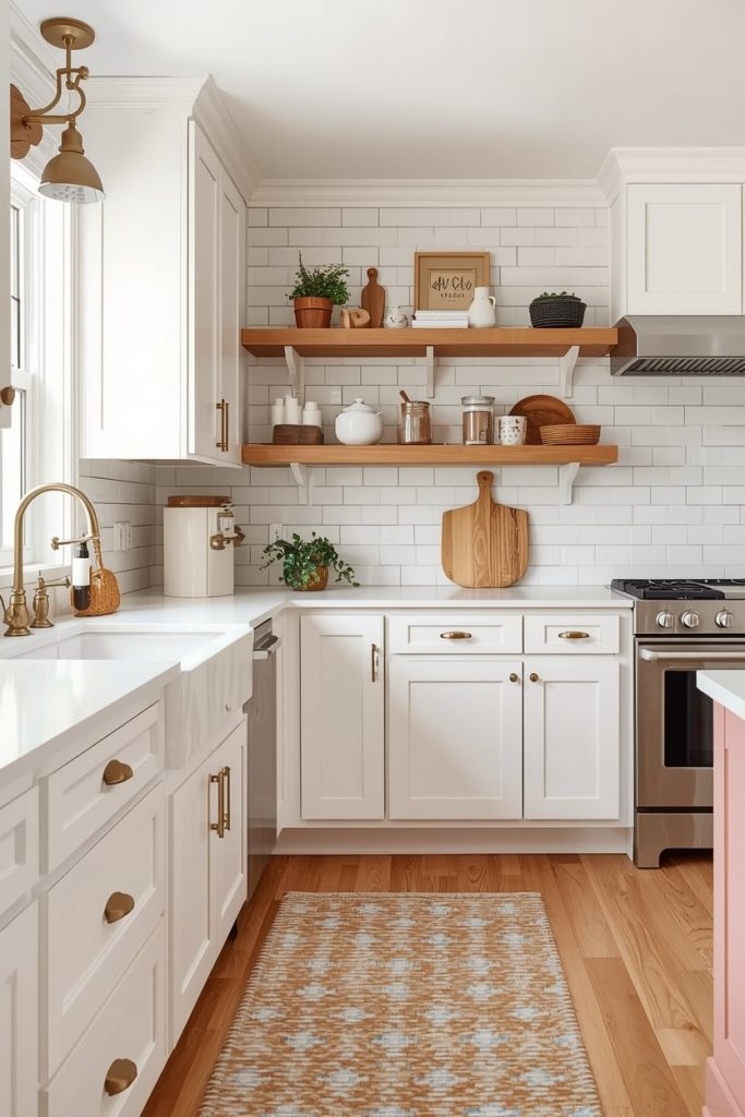 Small Pink and White Kitchen Ideas for Compact Spaces