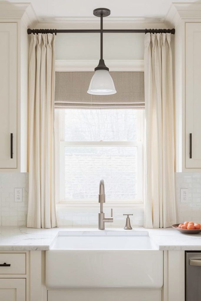 Use a Decorative Valance or Top Treatment