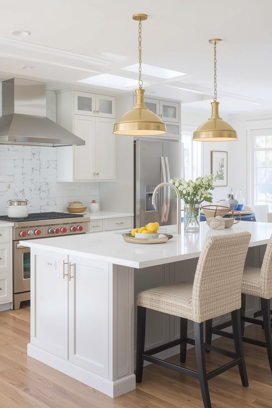 15 White Kitchen Ideas with Island for a Bright, Timeless Look